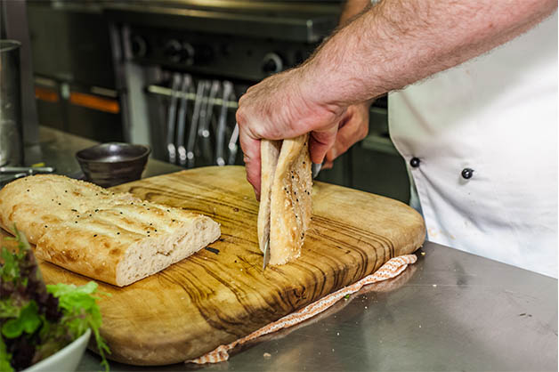 Slicing of bread