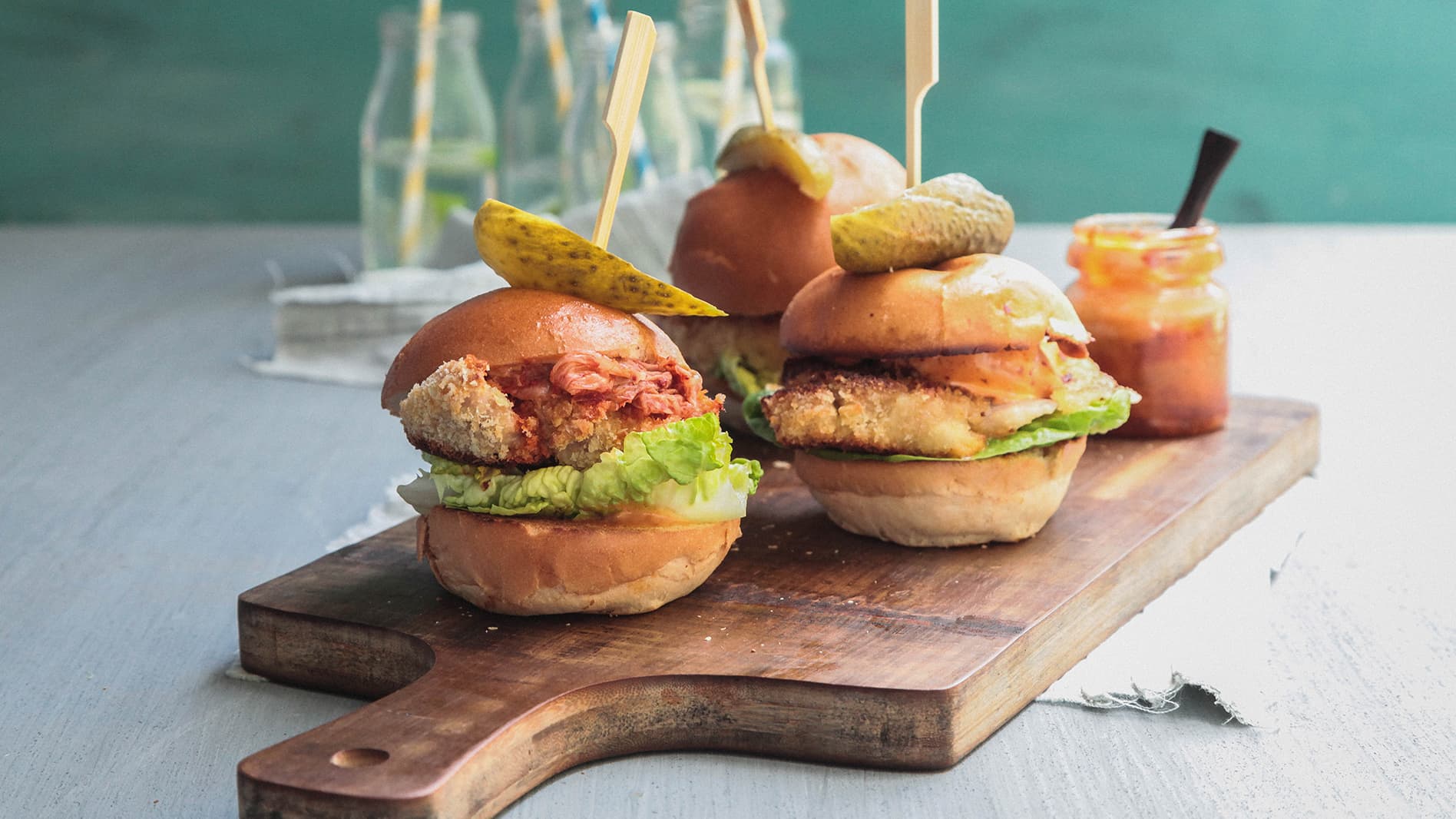 Korean Fried Chicken Sliders
