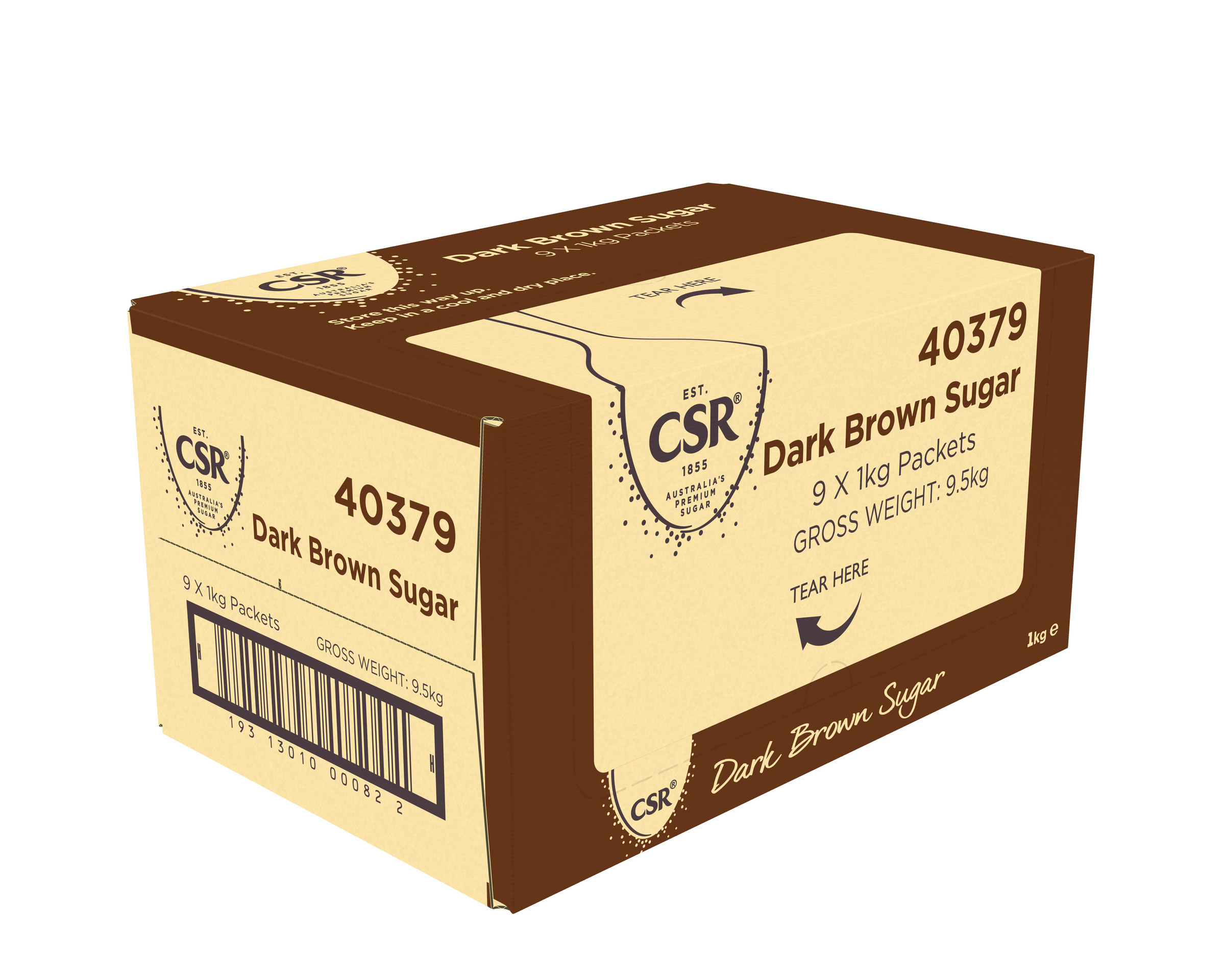 CSR Dark Brown Sugar 9 x 1kg product photo