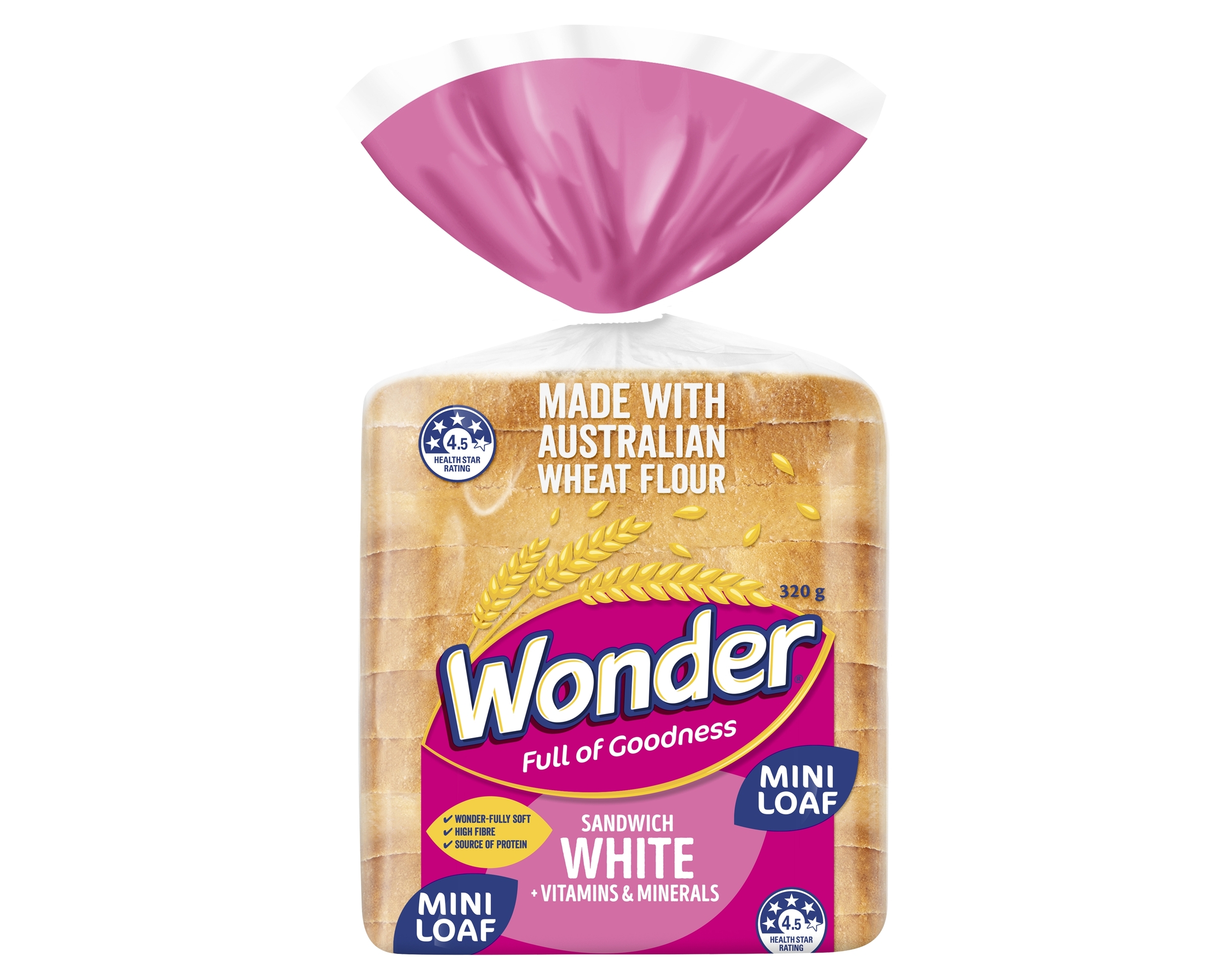 Wonder Sandwich White Vitamins and Minerals Mini 320 g