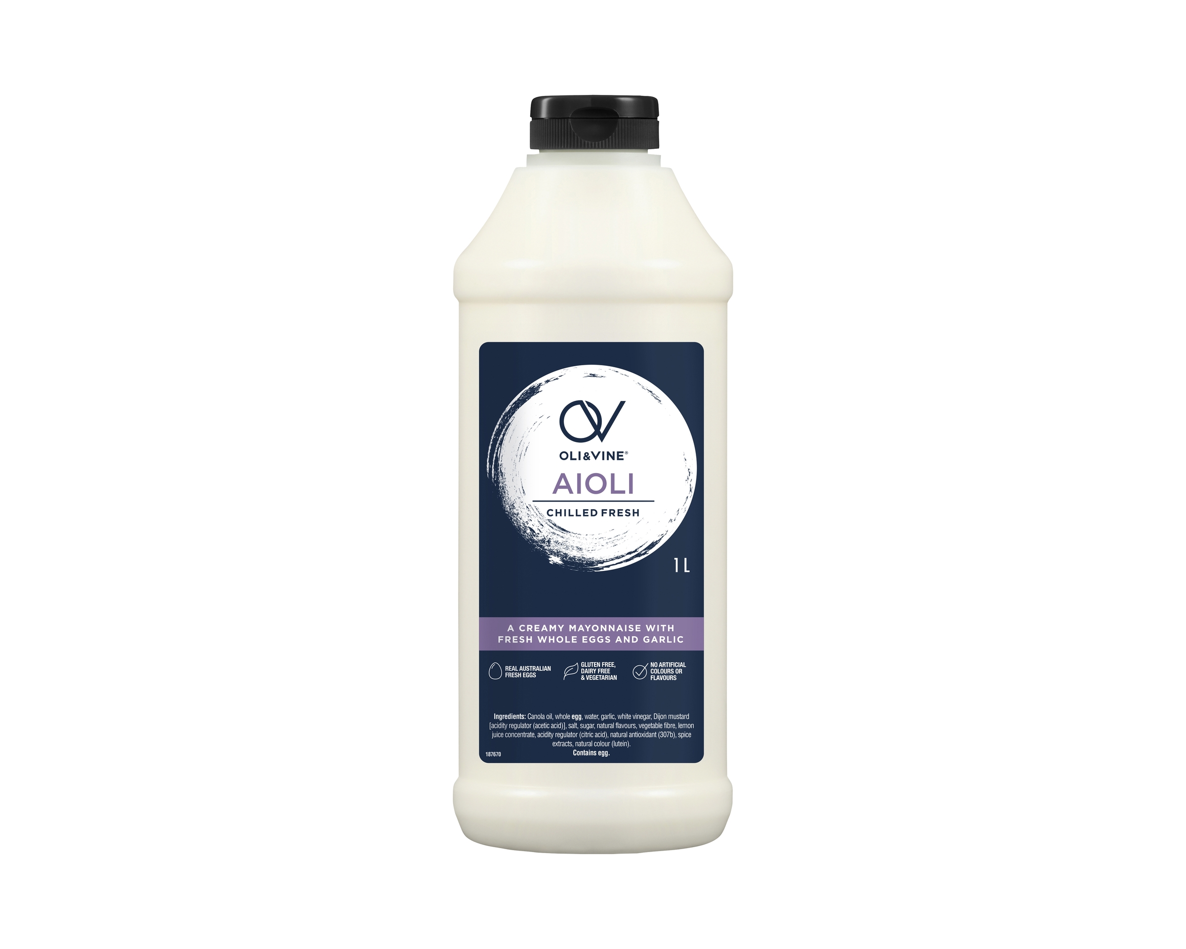 Oli & Vine Mayonnaise Garlic Aioli 1 l