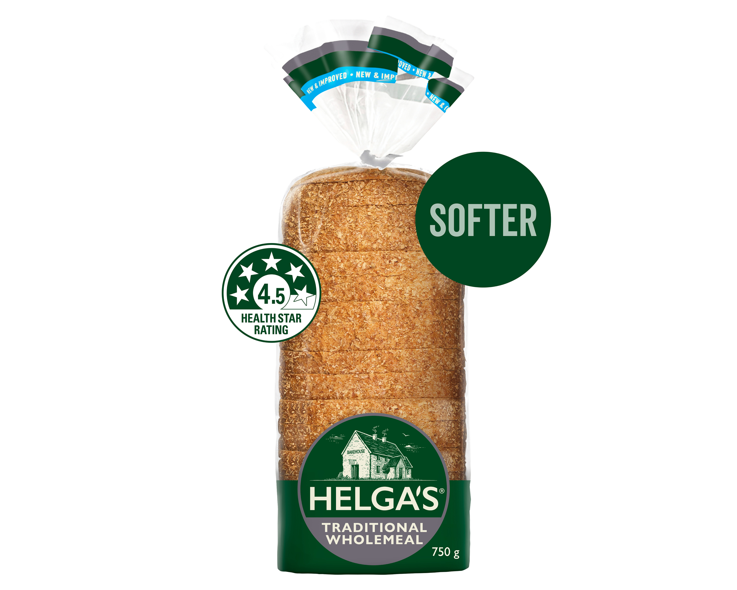 Helgas Loaf Traditional Wholemeal 750 g