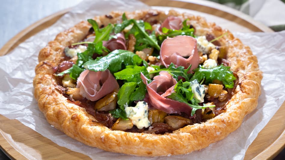Prosciutto and Pear Galette - Goodman Fielder Food Service