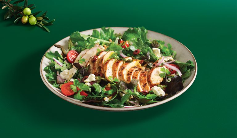WARM OLIVE OIL MEDITERRANEAN CHICKEN SALAD